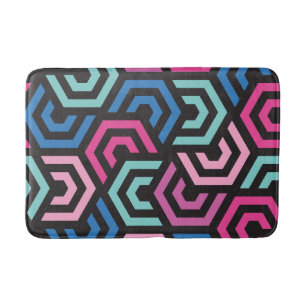 Pattern Stylish Modern- Fashion Geometric colourfu Bath Mat
