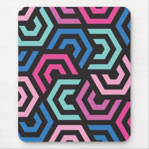Pattern Stylish Modern- Fashion Geometric colourfu Mouse Mat