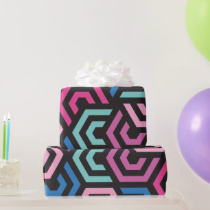 Pattern Stylish Modern- Fashion Geometric colourfu Wrapping Paper