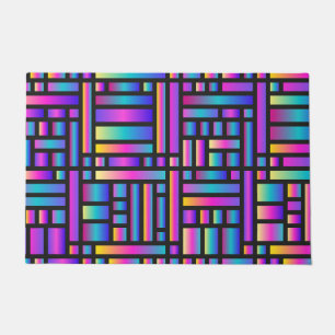 Pattern Stylish Modern- Fashion Geometric Tartan Doormat