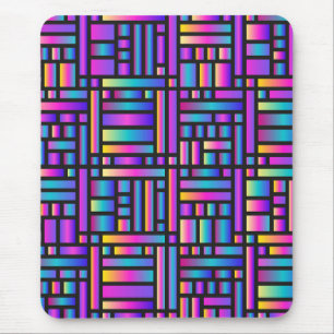 Pattern Stylish Modern- Fashion Geometric Tartan Mouse Mat