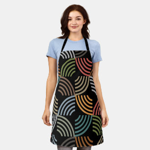 Pattern Stylish Modern- Fashion Geometric Vintage Apron