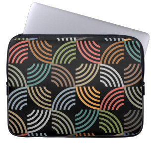 Pattern Stylish Modern- Fashion Geometric Vintage Laptop Sleeve