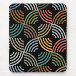 Pattern Stylish Modern- Fashion Geometric Vintage  Mouse Mat