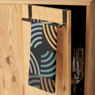 Pattern Stylish Modern- Fashion Geometric Vintage  Tea Towel