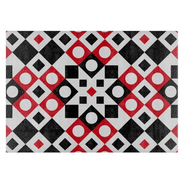 Pattern Stylish Modern Geometric Vintage   Cutting Board (Front)