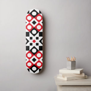 Pattern Stylish Modern Geometric Vintage Skateboard