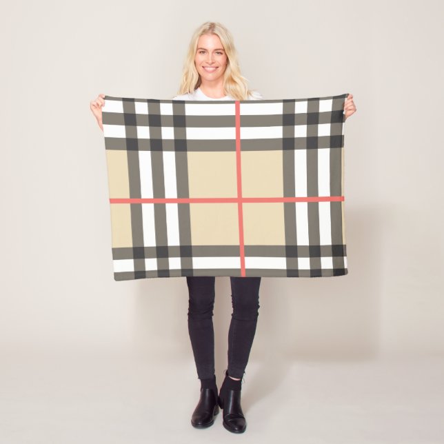 Pattern Stylish Scottish Geometric Fashion         Fleece Blanket (In Situ)