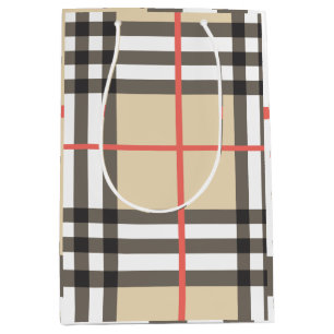 Pattern Stylish Scottish Geometric Fashion      Medium Gift Bag
