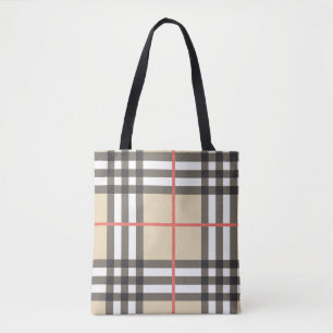 Pattern Stylish Scottish Geometric Fashion Tote Bag