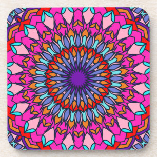 Pattern Summer Fashion Colorful Vintage Trendy Coaster