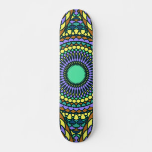 Pattern Summer Stylish Colourful Vintage Trendy Skateboard
