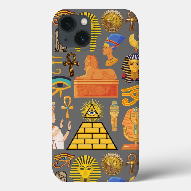 Pattern Symbol Ancient Egyptian Hieroglyphic  Case-Mate iPhone Case (Back)