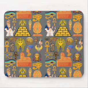 Pattern Symbol Ancient Egyptian Hieroglyphic Mouse Mat