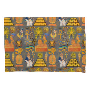 Pattern Symbol Ancient Egyptian Hieroglyphic Pillowcase