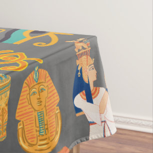 Pattern Symbol Ancient Egyptian Hieroglyphic Tablecloth