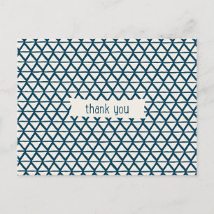 Pattern Thank You Postcards
