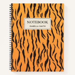 Pattern Tiger Skin Stripes Notebook