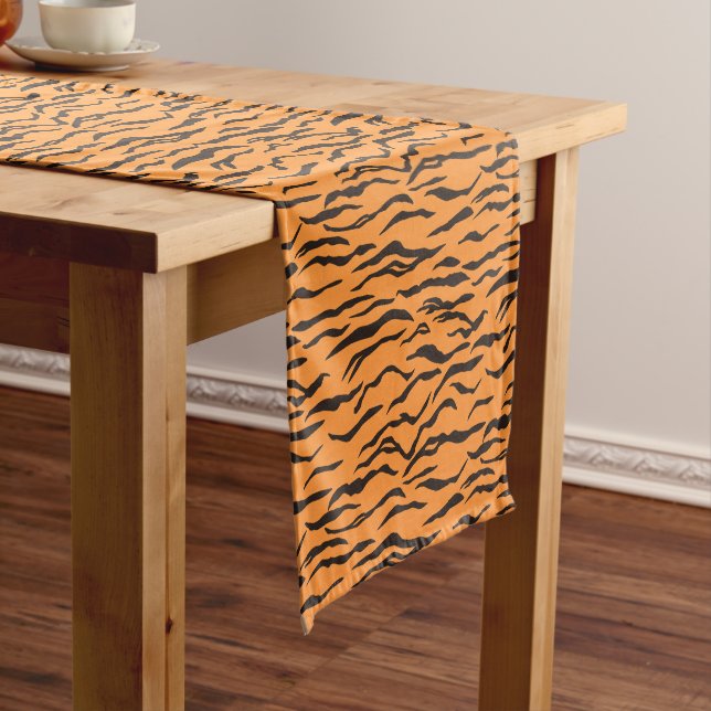 Pattern Tiger Skin Stripes Short Table Runner (In Situ)