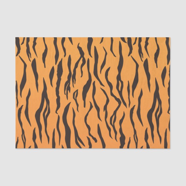 Pattern Tiger Skin Stripes Tissue Paper (Front)
