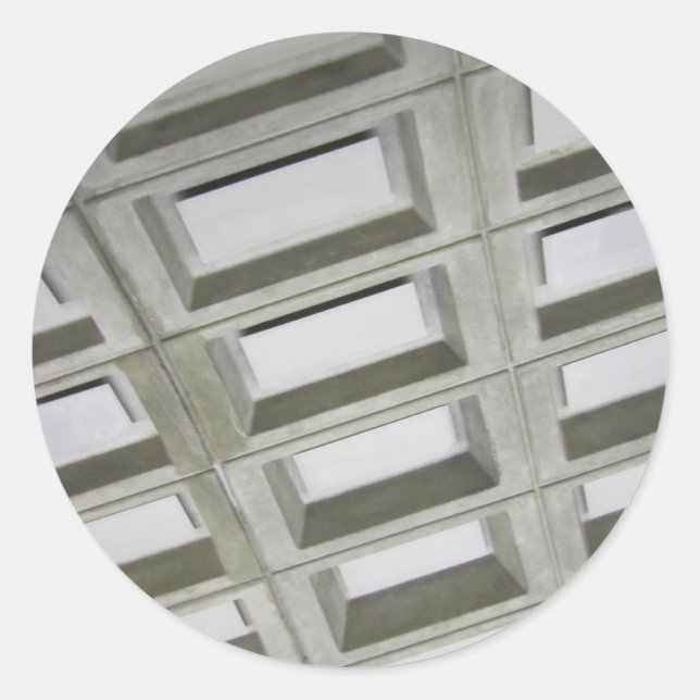 Pattern tile ceiling classic round sticker (Front)