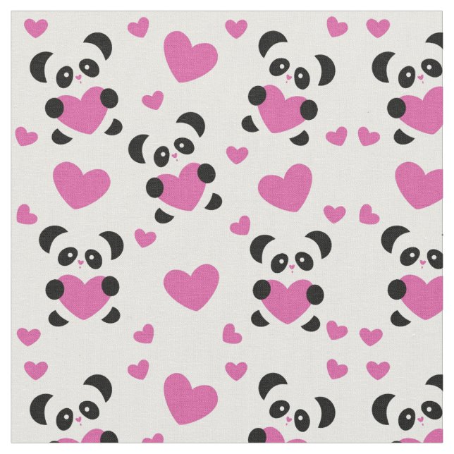 Pattern to the Day of Love Fabric (Close Up)
