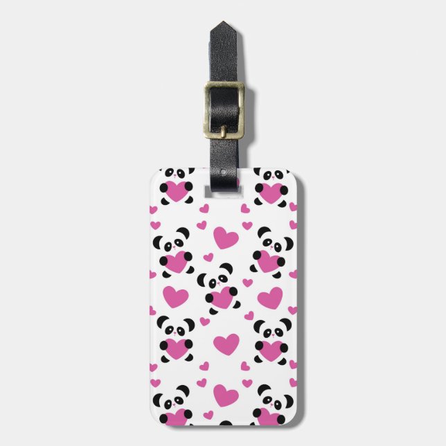Pattern to the Day of Love Luggage Tag (Front Vertical)