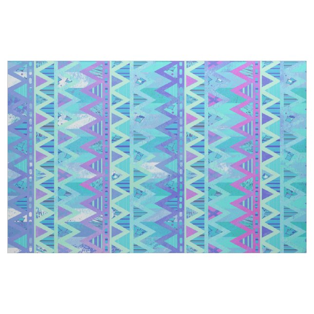 Pattern Tribal Aztec Chevron Light Pastel Fabric (Fat Quarter)