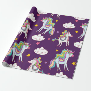 Pattern Unicorn Funny Magic Horse      Wrapping Paper