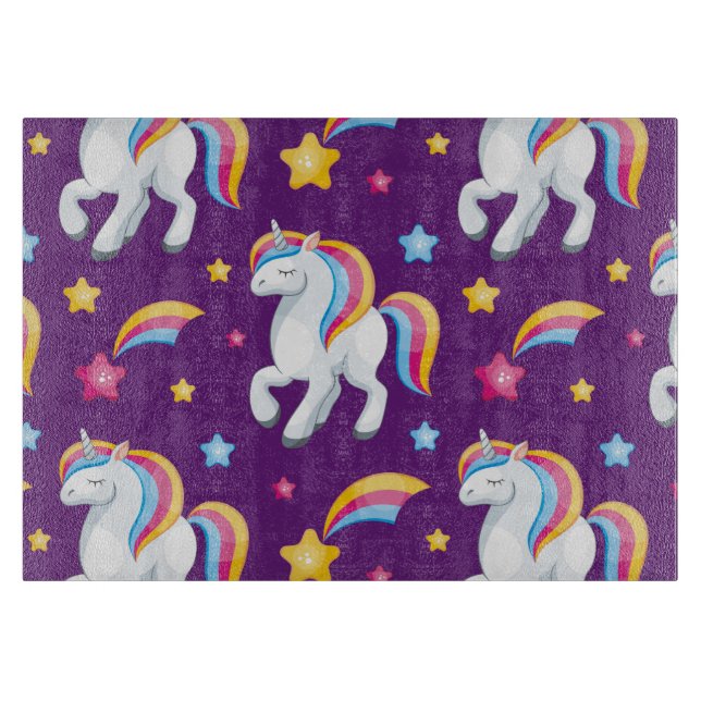 Pattern Unicorn Magic Horse Cute        Cutting Board (Front)