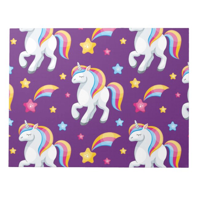Pattern Unicorn Magic Horse Cute     Notepad (Front)
