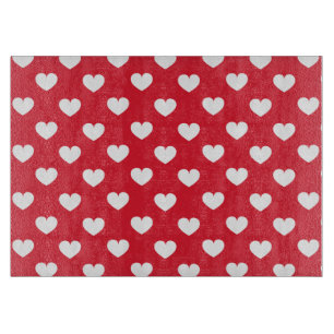 Pattern Valentine Background With Hearts Love     Cutting Board