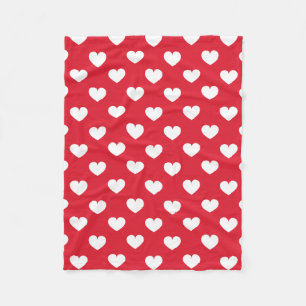 Pattern Valentine Background With Hearts Love      Fleece Blanket