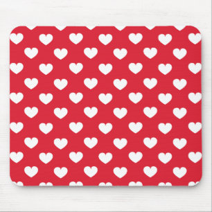 Pattern Valentine Background With Hearts Love      Mouse Mat