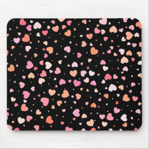 Pattern Valentine`s 2023 Background With Heart     Mouse Mat