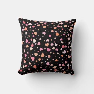 Pattern Valentine`s 2024 Background With Heart     Cushion