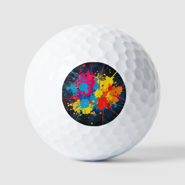 Pattern value Splatter Golf Balls (Front)