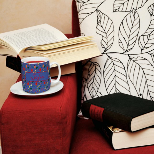 Pattern wildflowers red poppy  coffee mug (Creator Uploaded)