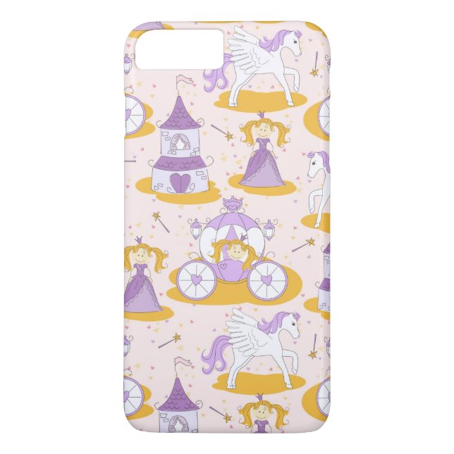 pattern with a princess Case-Mate iPhone case (Back)