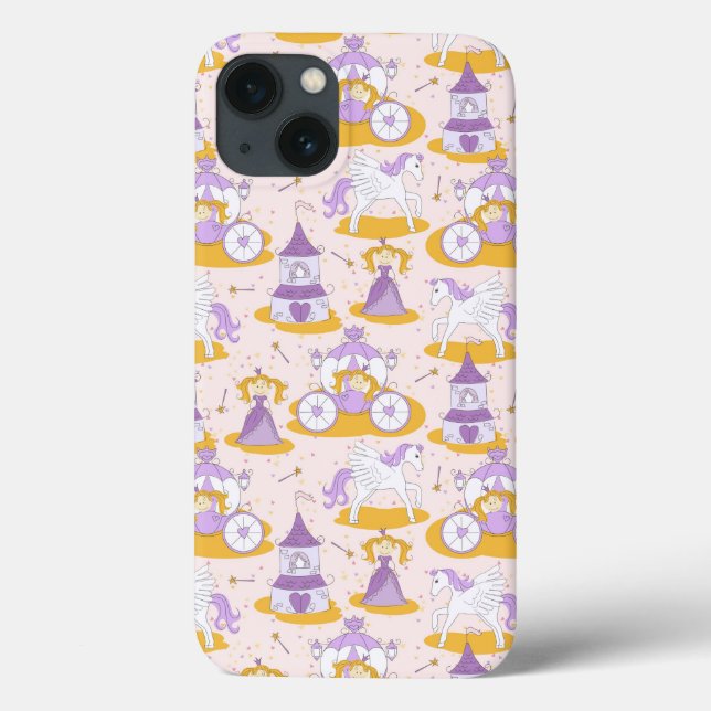 pattern with a princess Case-Mate iPhone case (Back)