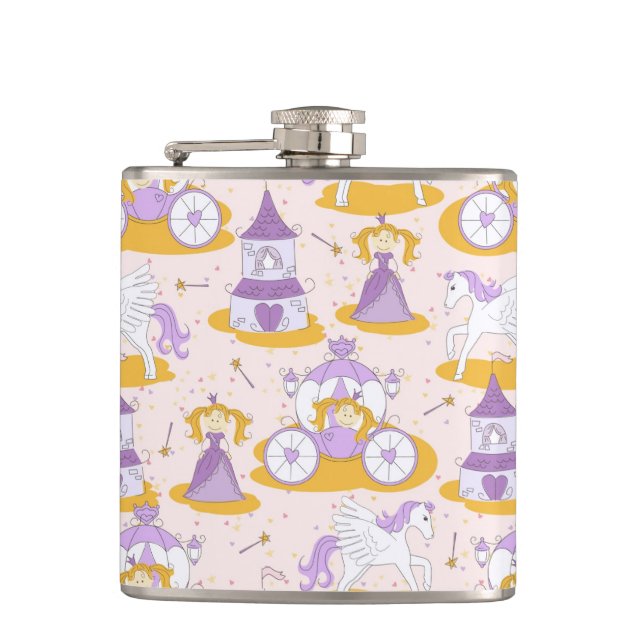pattern with a princess hip flask (Front)