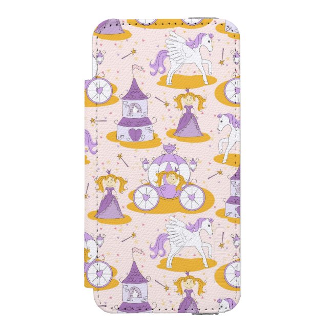 pattern with a princess incipio iPhone wallet case (Folio Front)