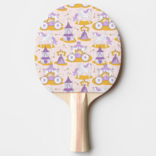 pattern with a princess ping pong paddle