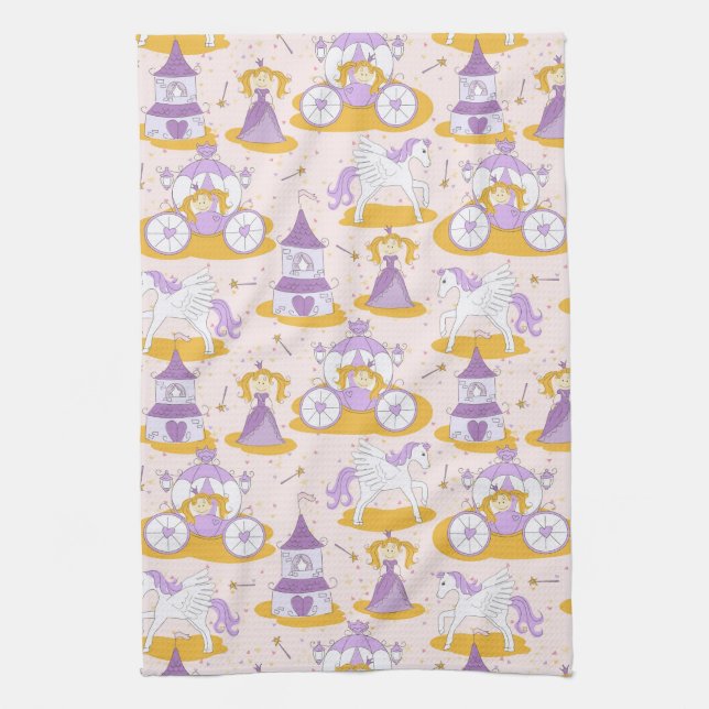 pattern with a princess tea towel (Vertical)