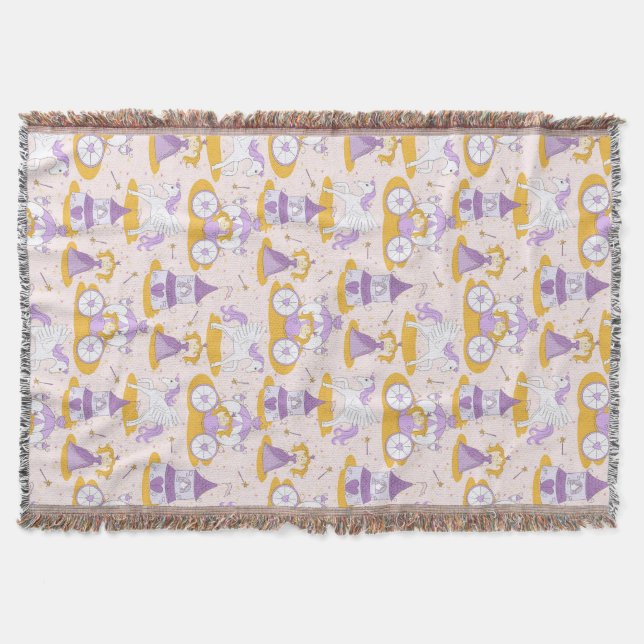 pattern with a princess throw blanket (Front)
