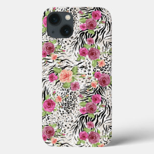 Pattern With Animal Prints iPhone 13 Case