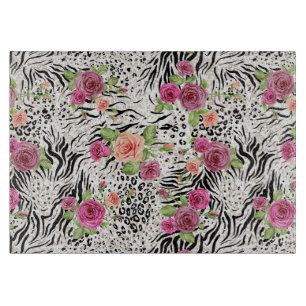 Pattern With Animal Prints Cutting Board