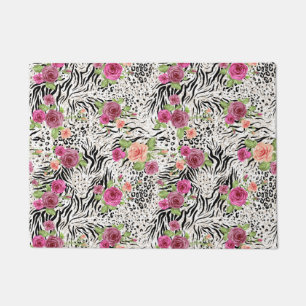 Pattern With Animal Prints Doormat