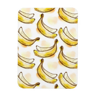 Pattern with banana magnet