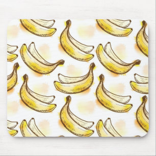Pattern with banana mouse mat